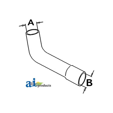 A & I Products Radiator Hose, Upper 10" x2" x2" A-827930M1
